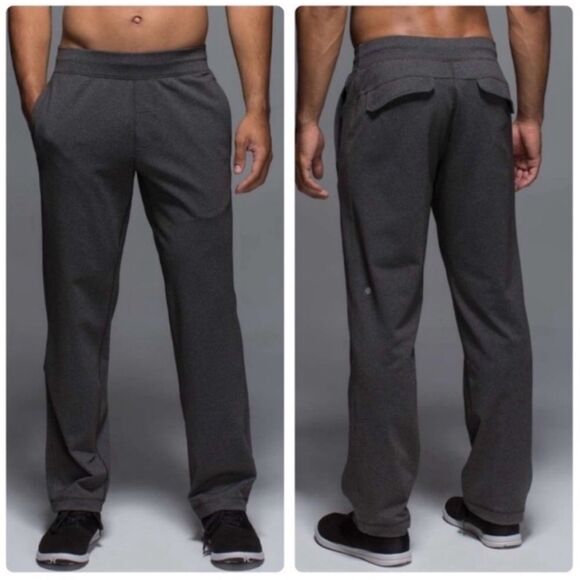 Lululemon Men's Dark Grey Kung Fu Sweatpants Size Medium - Picture 1 of 8
